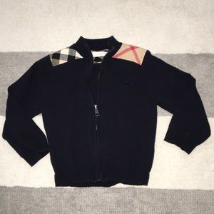 Burberry ‘Aldo’ Front Zip Sweater